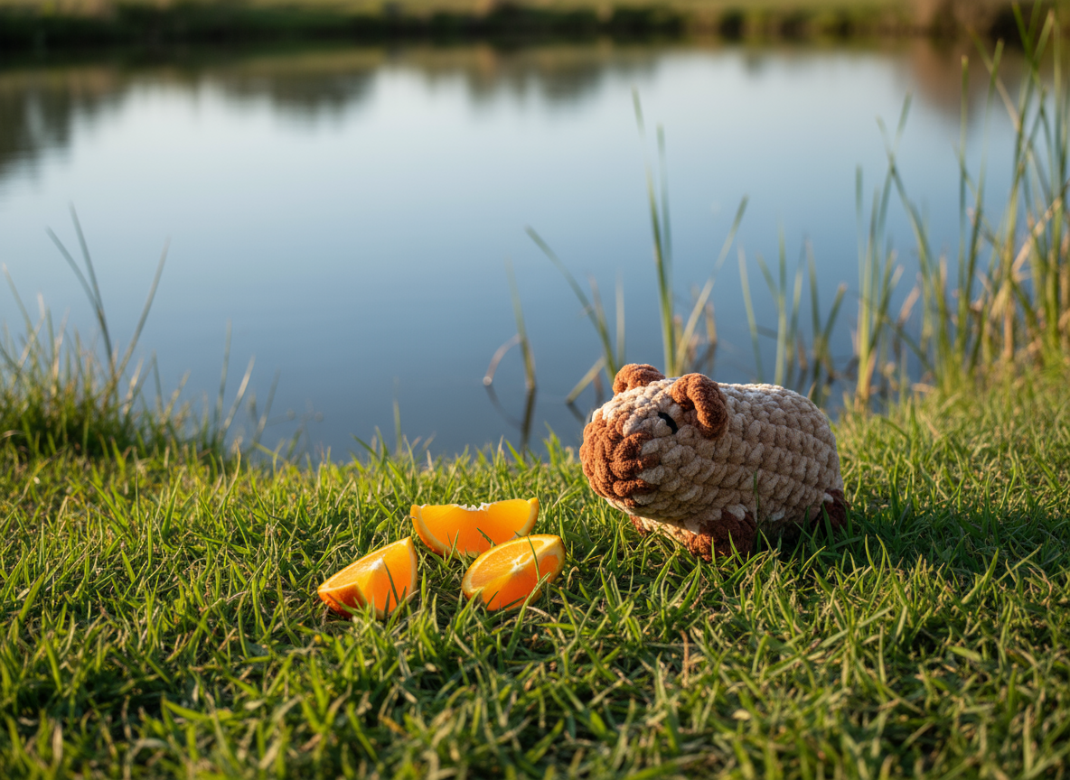 Camel Colored Tiny Capybara