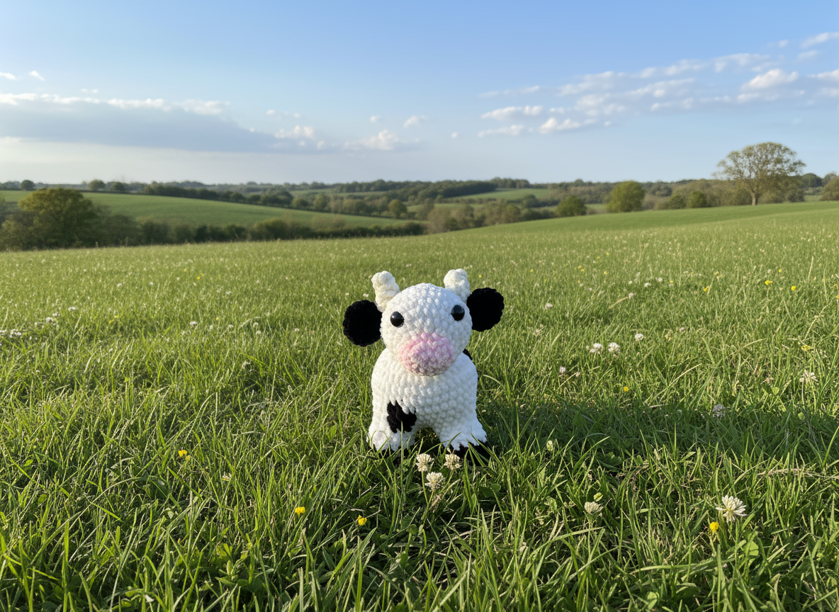 Cow - Countryside Pasture Scene