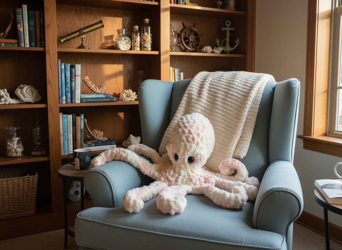 Giant Octopus - Cozy Home Setting