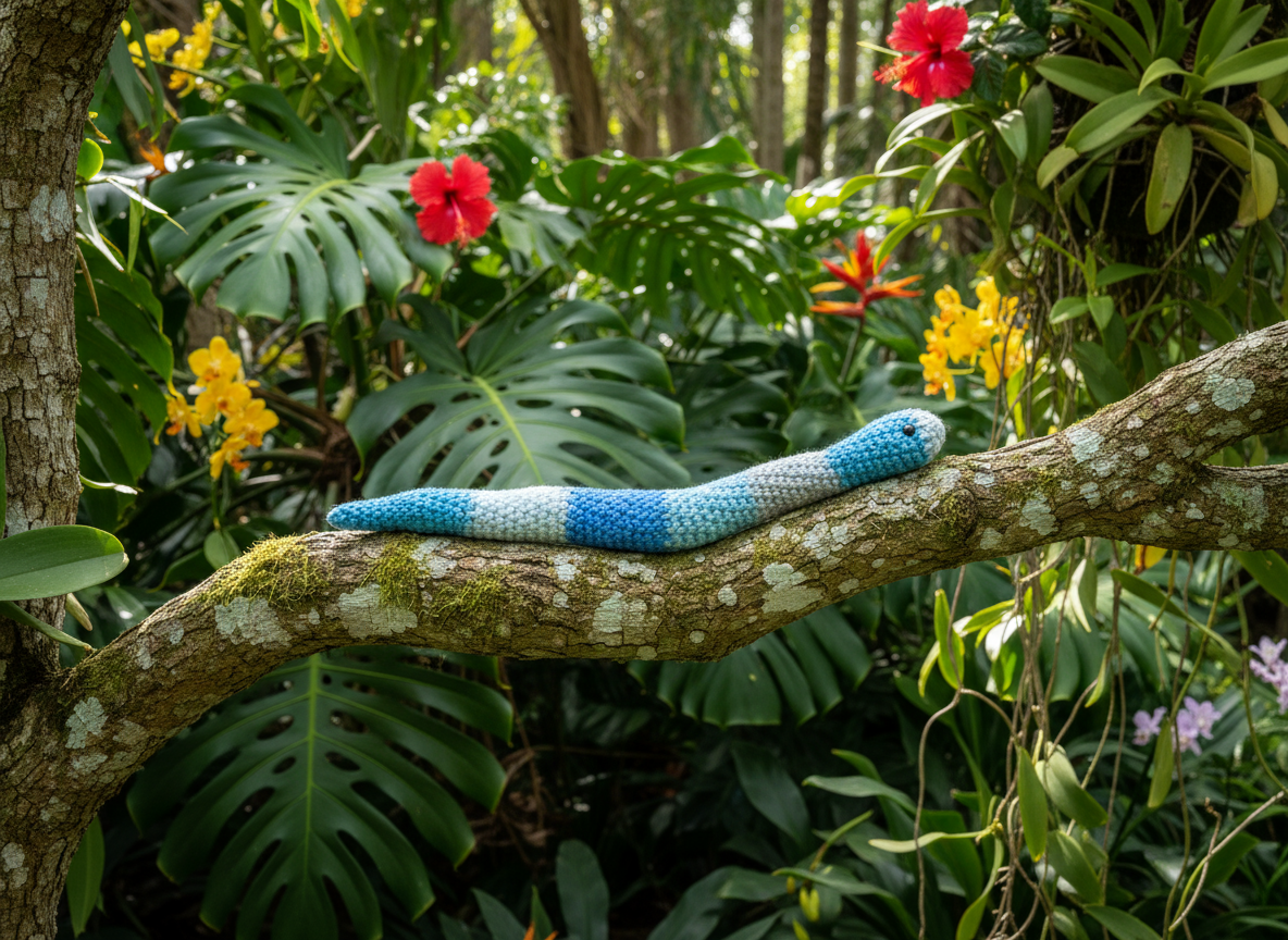 Blue Striped Snake