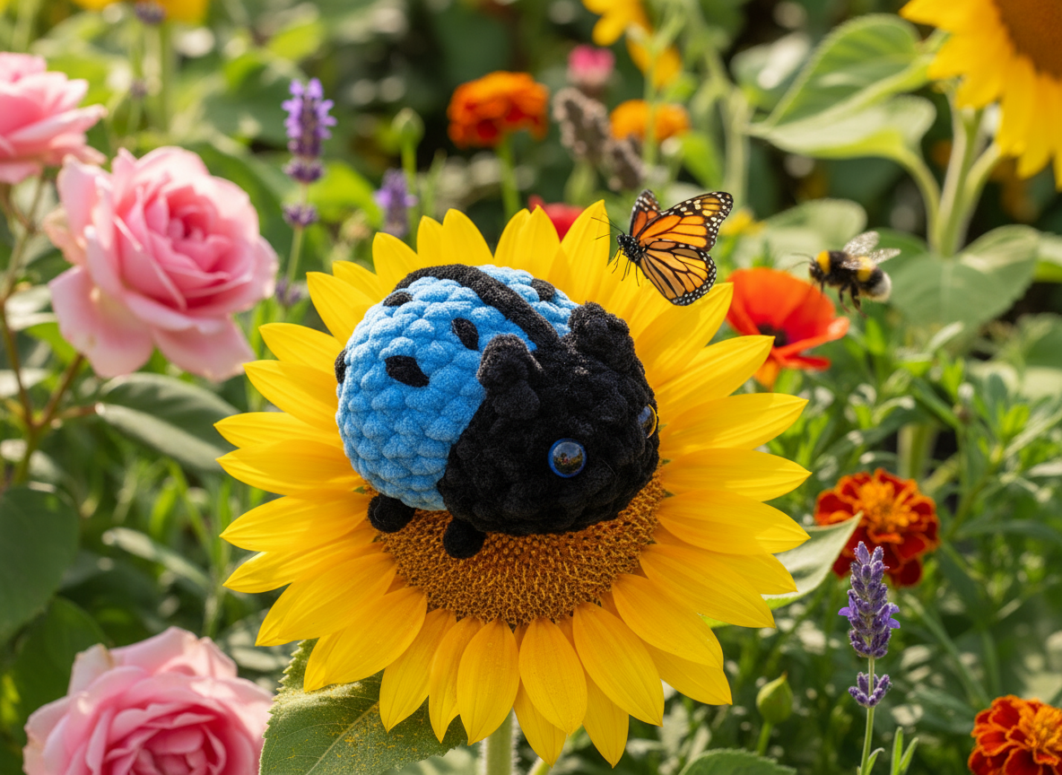 Azure Blue Lady Bug
