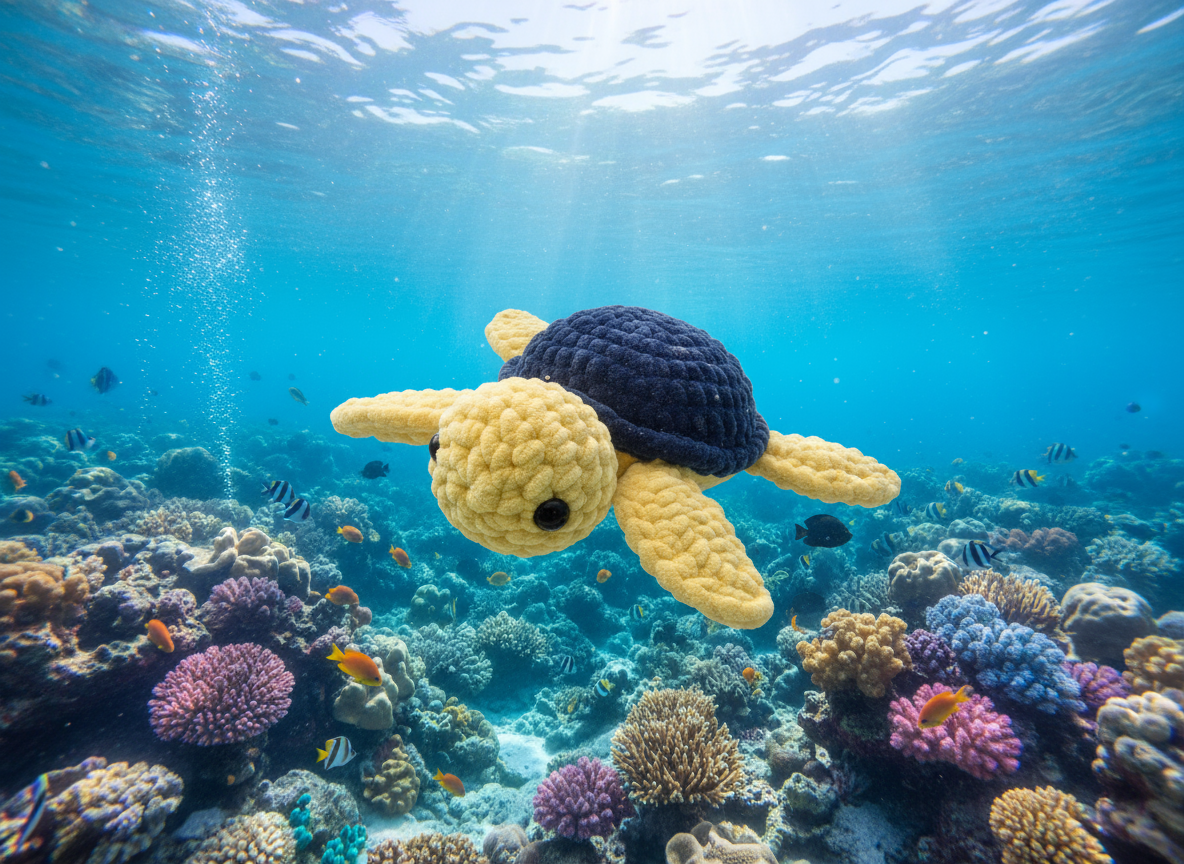Sea Turtle Underwater